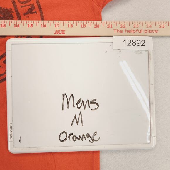 Harley Davidson Casual Short Sleeve Graphic Shirt Mens Size Medium M Orange - Picture 7 of 9